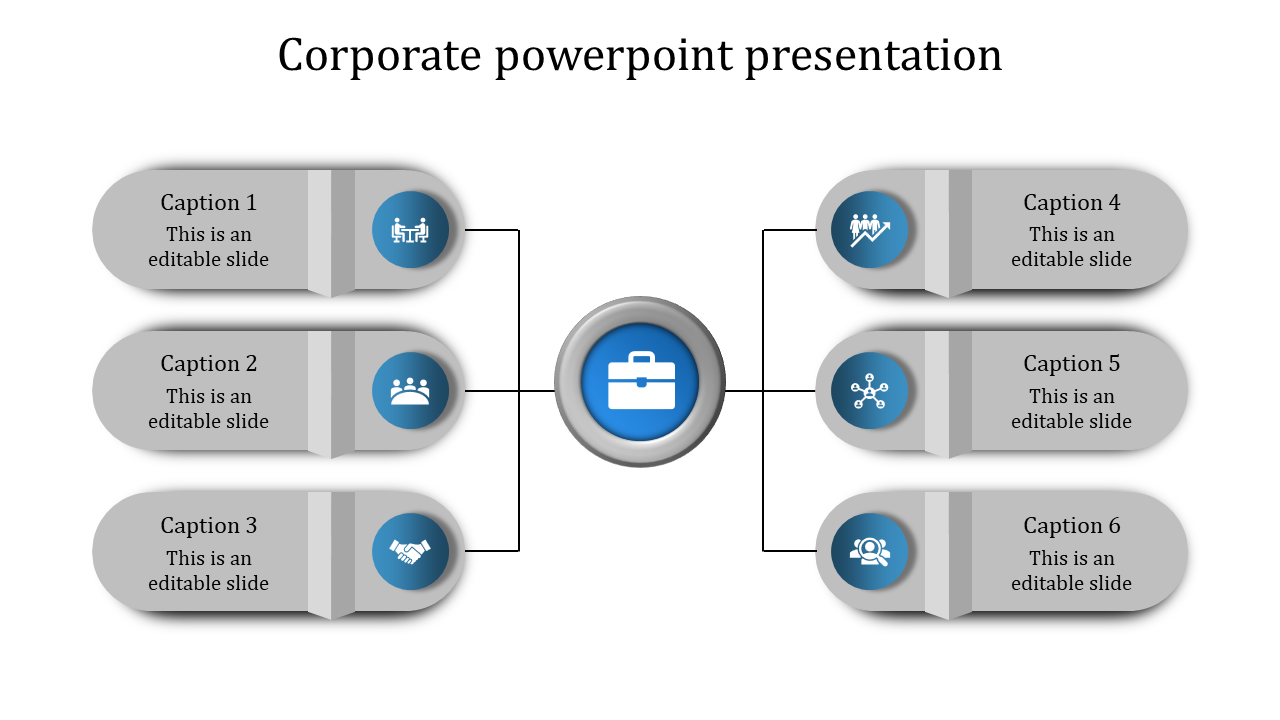 Editable Corporate PowerPoint Presentation-Six Stages